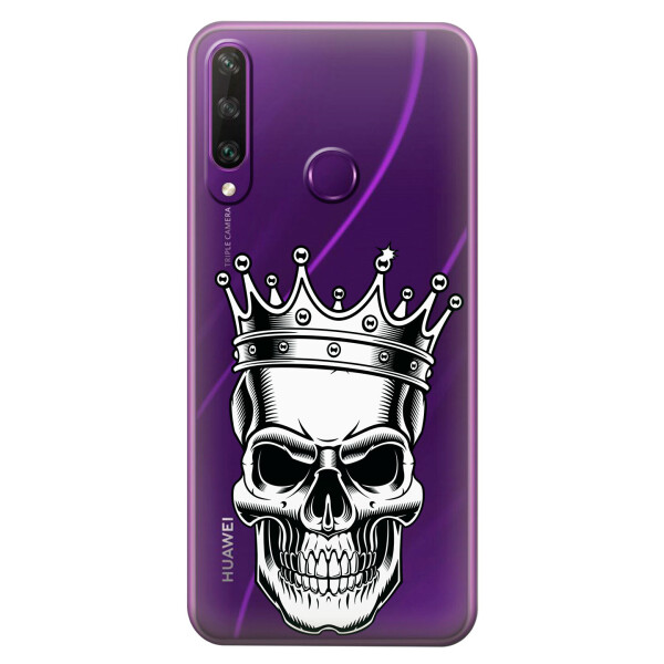 

Прозрачный силиконовый чехол iSwag для Huawei Y6p с рисунком - Царский череп (KS2365)