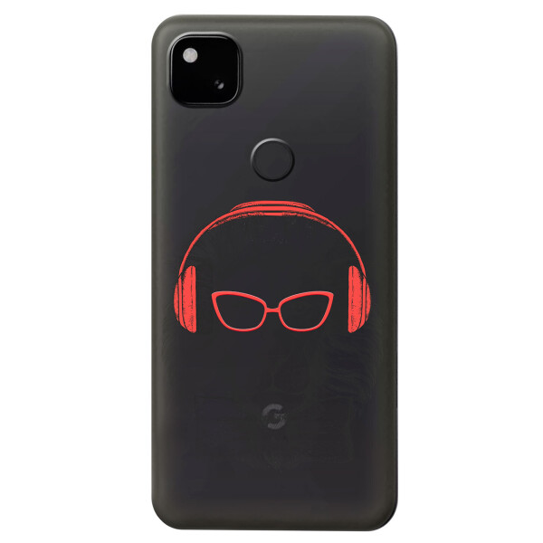 

Прозрачный силиконовый чехол iSwag для Google Pixel 4A с рисунком - Лев (KS5357)