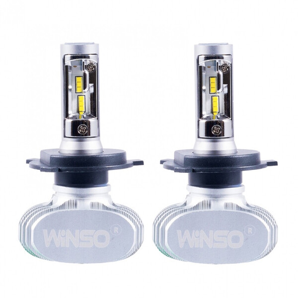 

Светодиодные автомобильные LED-лампы Winso H4 12/24V 50W 6000K 4000Lm CSP Cree Chip 791400