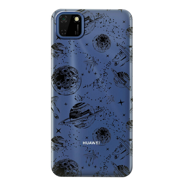 

Прозрачный силиконовый чехол iSwag для Huawei Y5p с рисунком - Космос (KS2388)