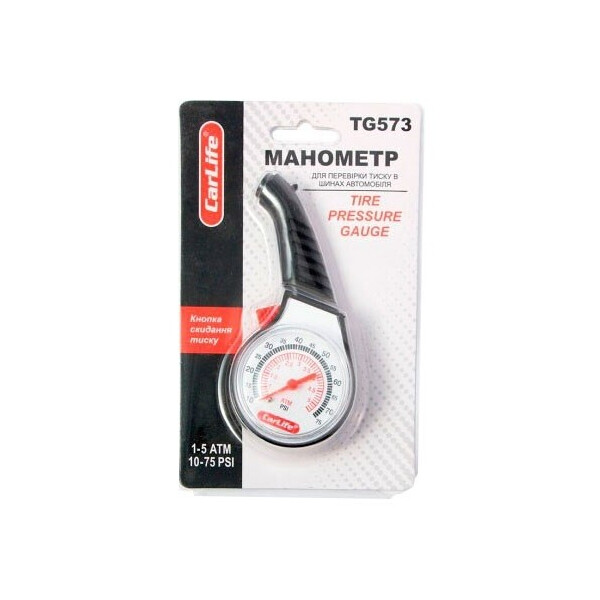 

Манометр шинный CarLife TG573 5атм