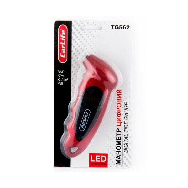 

Манометр шинный LED цифровой CarLife TG562 7,5атм