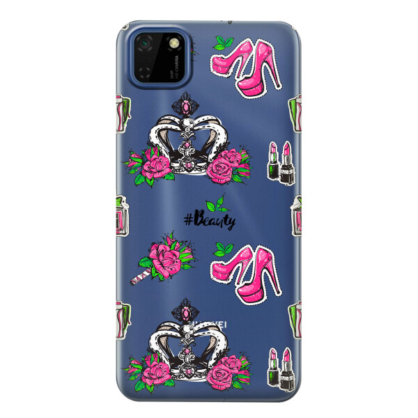 

Прозрачный силиконовый чехол iSwag для Huawei Y5p с рисунком - Женский дизайн (KS2430)