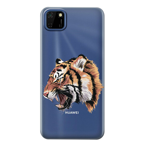 

Прозрачный силиконовый чехол iSwag для Huawei Y5p с рисунком - Тигр (KS2438)
