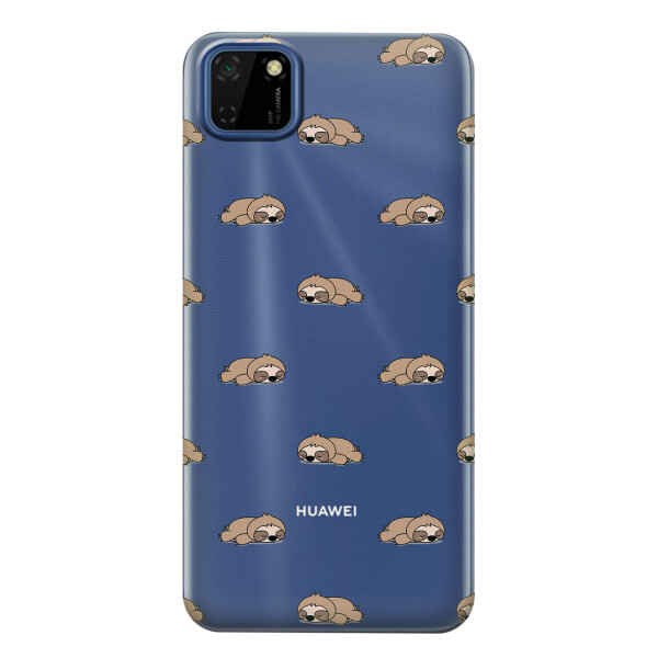 

Прозрачный силиконовый чехол iSwag для Huawei Y5p с рисунком - Спящие ленивцы (KS2441)