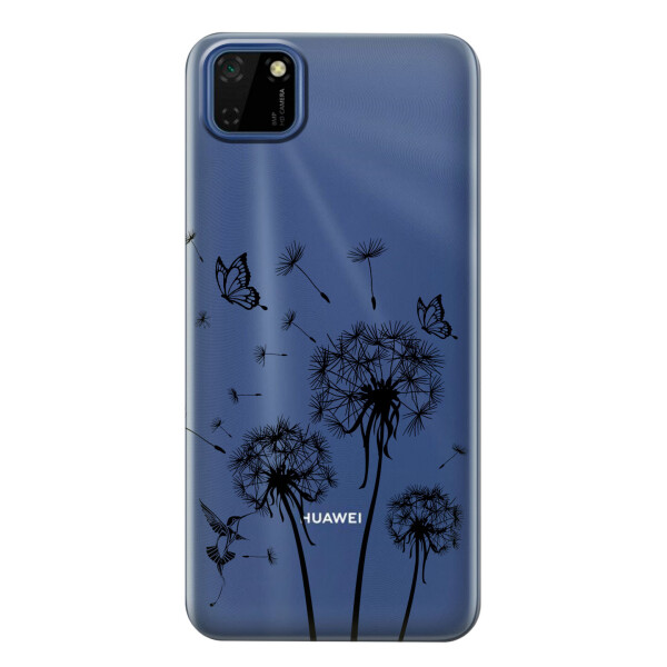 

Прозрачный силиконовый чехол iSwag для Huawei Y5p с рисунком - Одуванчики (KS2446)
