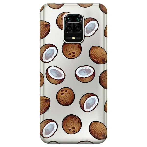 

Силиконовый чехол iSwag для Xiaomi Redmi Note 9 Pro Max Кокосы (KS2464)