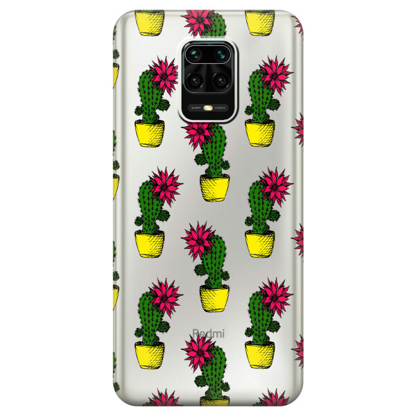 

Силиконовый чехол iSwag для Xiaomi Redmi Note 9 Pro Max Кактусы (KS2478)