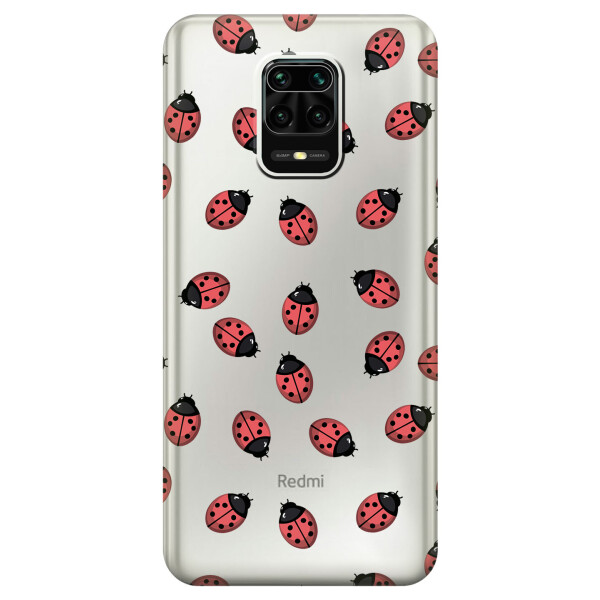 

Силиконовый чехол iSwag для Xiaomi Redmi Note 9 Pro Max Божьи коровки (KS2483)