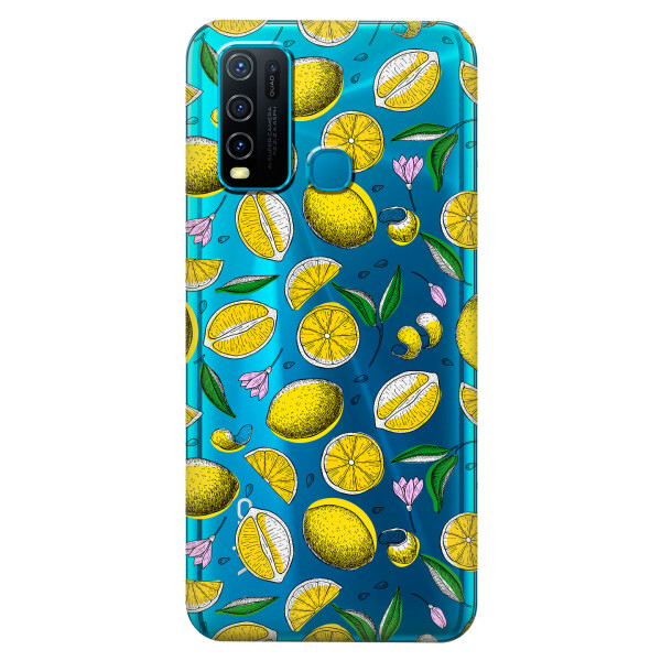 

Прозрачный силиконовый чехол iSwag для Vivo Y30 с рисунком - Лимоны (KS5474)