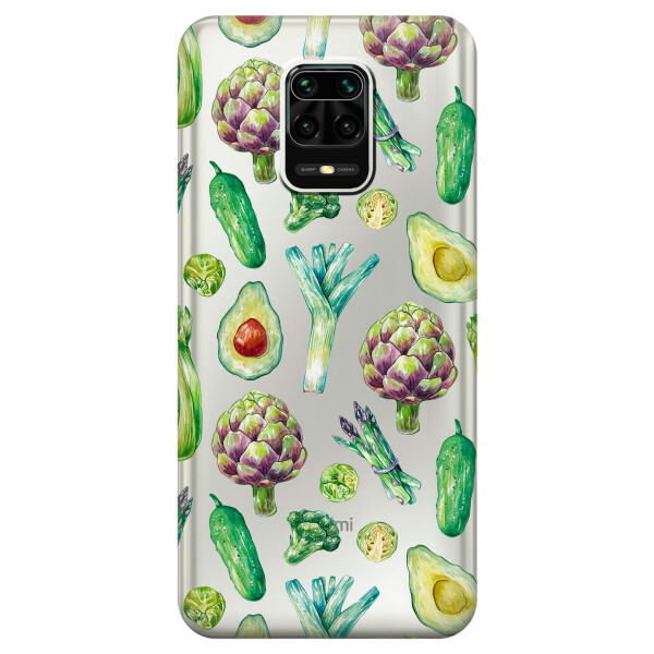 

Силиконовый чехол iSwag для Xiaomi Redmi Note 9 Pro Max Полезная еда (KS2511)