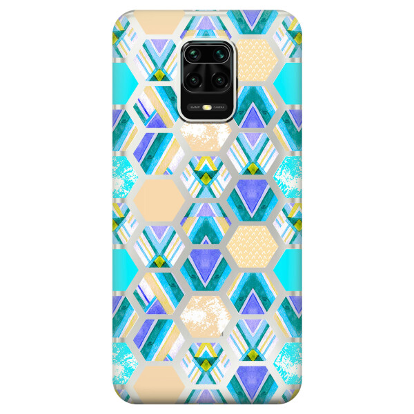 

Силиконовый чехол iSwag для Xiaomi Redmi Note 9 Pro Max Ромбы (KS2524)
