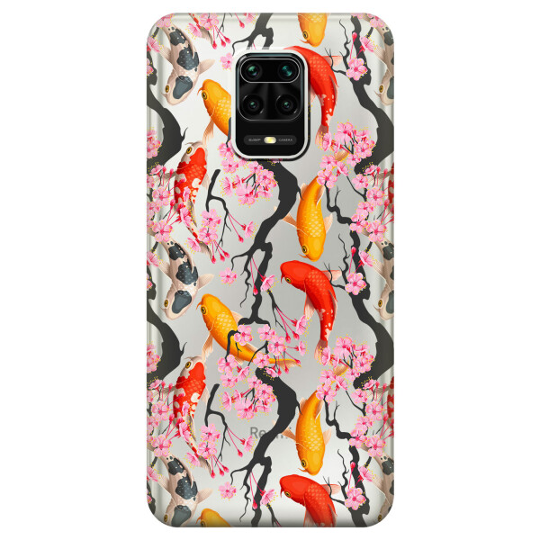 

Силиконовый чехол iSwag для Xiaomi Redmi Note 9s Японские рыбы (KS2528)