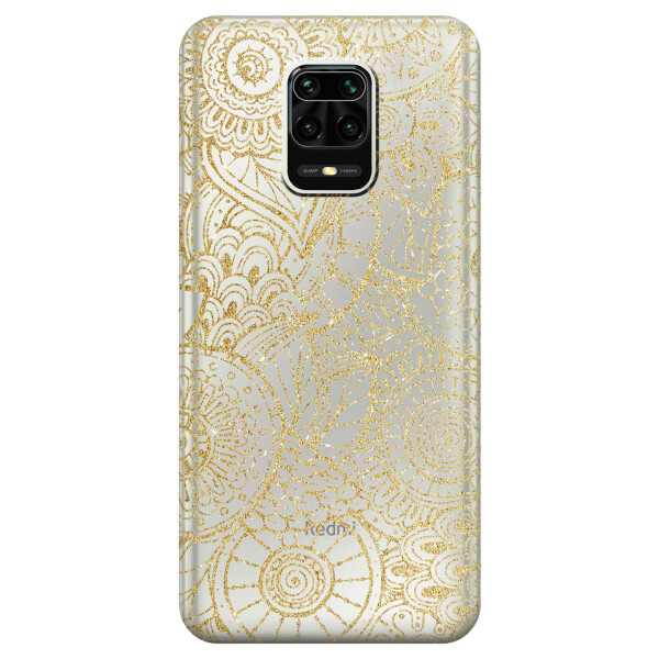 

Силиконовый чехол iSwag для Xiaomi Redmi Note 9s Золотая мандала (KS2532)