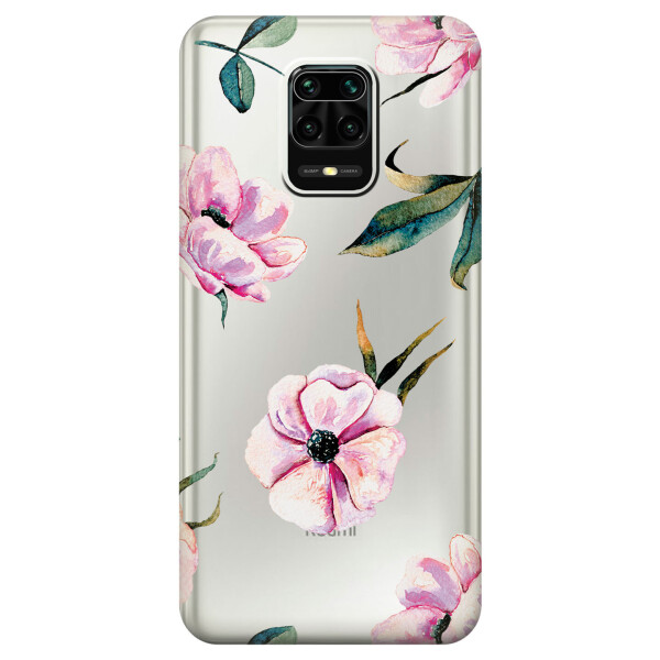 

Силиконовый чехол iSwag для Xiaomi Redmi Note 9s Пионы (KS2533)