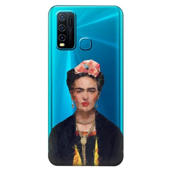 

Прозрачный силиконовый чехол iSwag для Vivo Y30 с рисунком - Фрида Кало (KS5517)