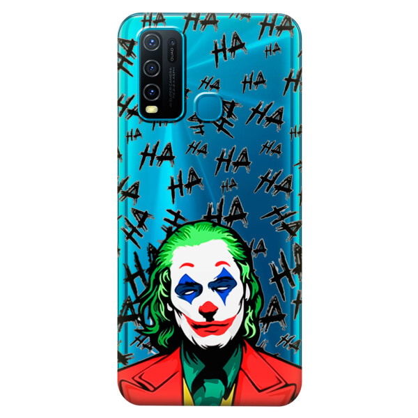 

Прозрачный силиконовый чехол iSwag для Vivo Y30 с рисунком - Джокер (KS5518)