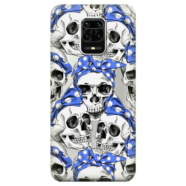 

Силиконовый чехол iSwag для Xiaomi Redmi Note 9s Черепа (KS2542)