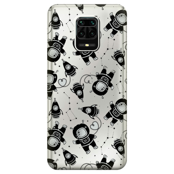 

Силиконовый чехол iSwag для Xiaomi Redmi Note 9s Космонавты (KS2544)