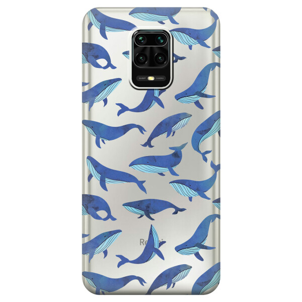 

Силиконовый чехол iSwag для Xiaomi Redmi Note 9s Киты (KS2559)
