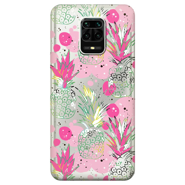 

Силиконовый чехол iSwag для Xiaomi Redmi Note 9s Ананасы (KS2565)