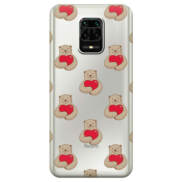 

Силиконовый чехол iSwag для Xiaomi Redmi Note 9s Влюбленные медведи (KS2573)