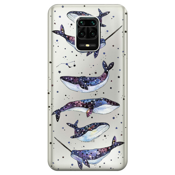 

Силиконовый чехол iSwag для Xiaomi Redmi Note 9s Киты Единороги (KS2594)