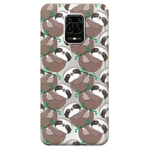 

Силиконовый чехол iSwag для Xiaomi Redmi Note 9s Удивленные ленивцы (KS2597)