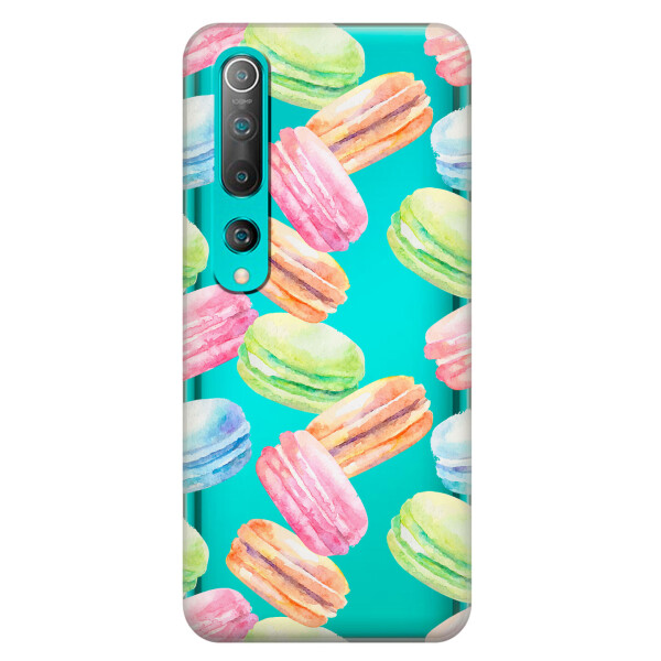 

Прозрачный силиконовый чехол iSwag для Xiaomi Mi 10 Французские печенья (KS2632)