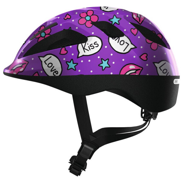 

Велосипедний дитячий шолом ABUS SMOOTY 2.0 S 45-50 Purple Kisses