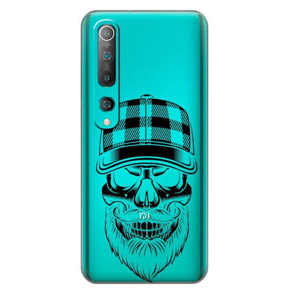 

Силиконовый чехол iSwag для Xiaomi Mi 10 Бородатый череп (KS2651)