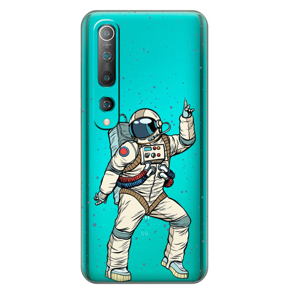 

Силиконовый чехол iSwag для Xiaomi Mi 10 Веселый космонавт (KS2652)