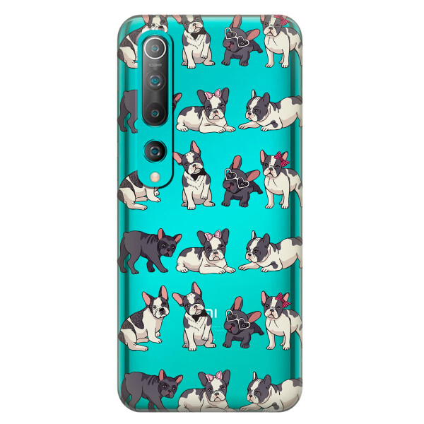 

Силиконовый чехол iSwag для Xiaomi Mi 10 Маленькие бульдоги (KS2658)