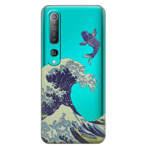 

Силиконовый чехол iSwag для Xiaomi Mi 10 Большая волна в Канагаве (KS2675)