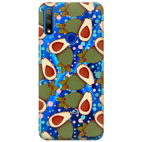 

Прозрачный силиконовый чехол iSwag для Huawei Honor 9X с рисунком - Авокадо (KS2685)