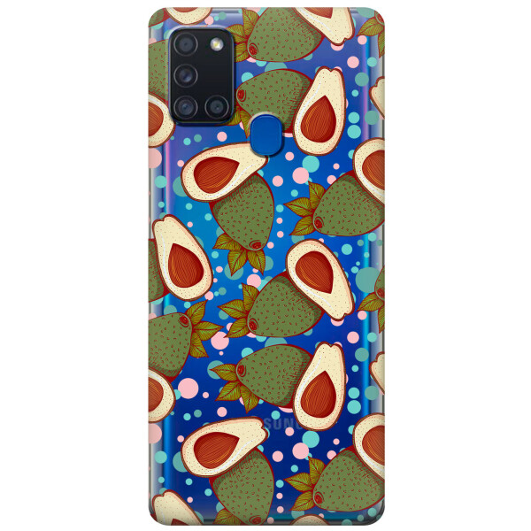 

Силиконовый чехол iSwag для Samsung Galaxy A21s Авокадо (KS2760)