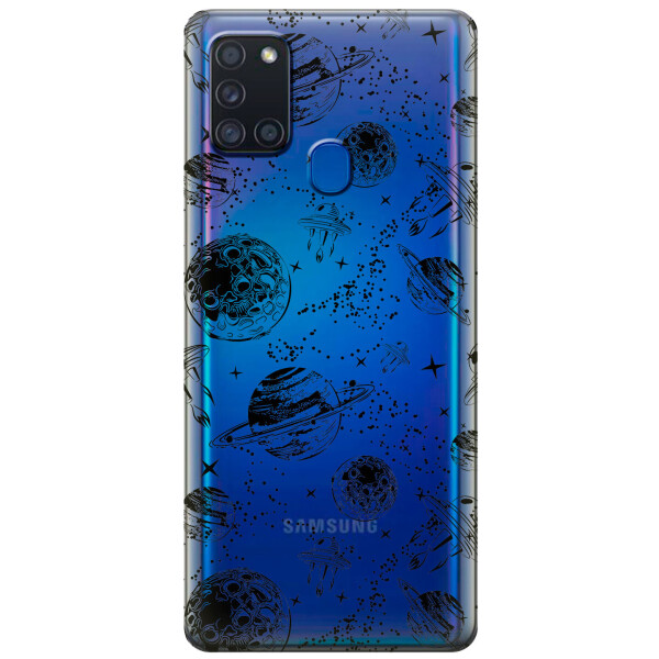 

Силиконовый чехол iSwag для Samsung Galaxy A21s Космос (KS2763)