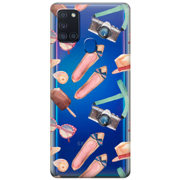 

Силиконовый чехол iSwag для Samsung Galaxy A21s Женские штучки (KS2765)