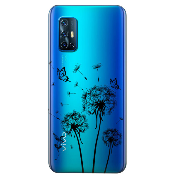 

Прозрачный силиконовый чехол iSwag для Vivo V19 с рисунком - Одуванчики (KS5746)