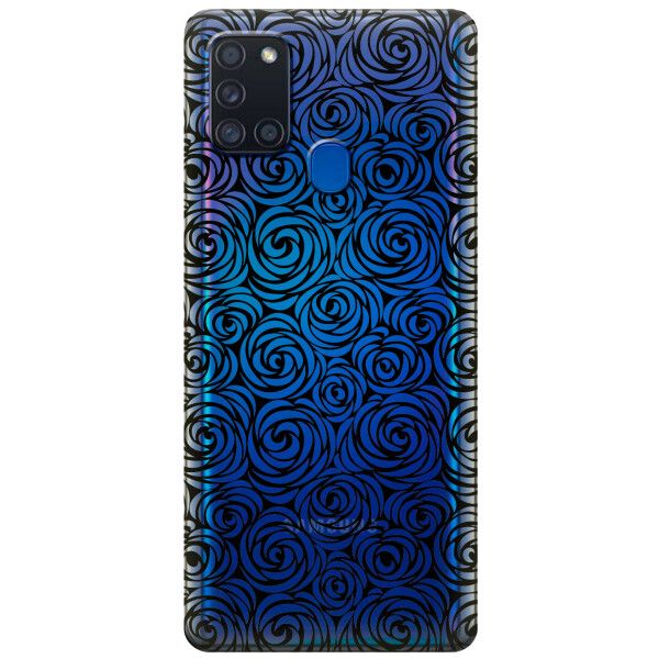 

Силиконовый чехол iSwag для Samsung Galaxy A21s Черные узоры (KS2773)