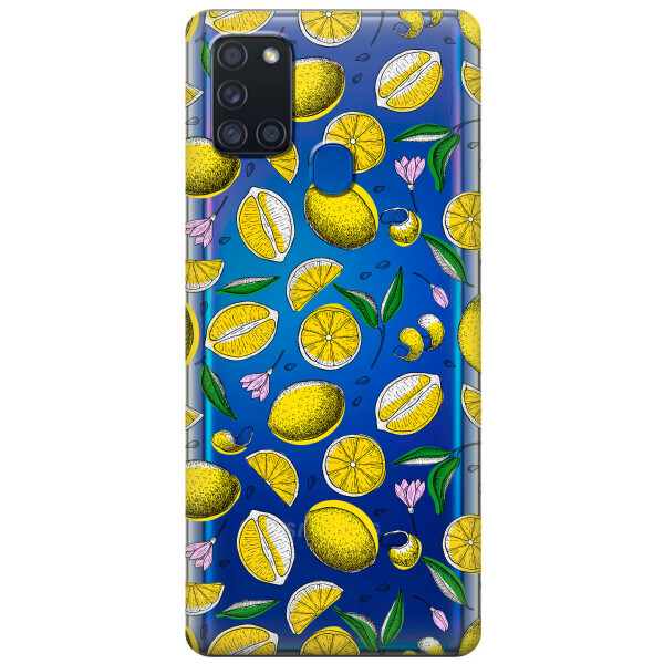 

Силиконовый чехол iSwag для Samsung Galaxy A21s Лимоны (KS2774)