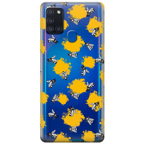 

Силиконовый чехол iSwag для Samsung Galaxy A21s Пчелы (KS2777)
