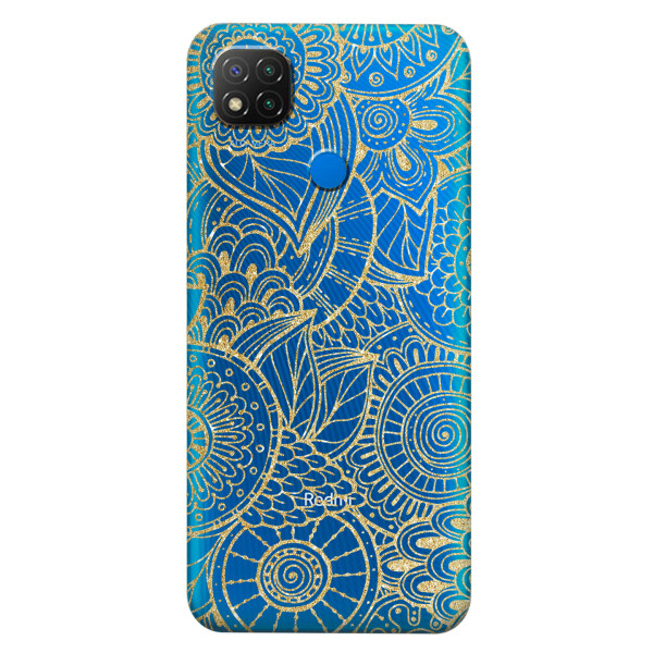 

Прозрачный силиконовый чехол iSwag для Xiaomi Redmi 9C с рисунком - Золотая мандала (KS5757)