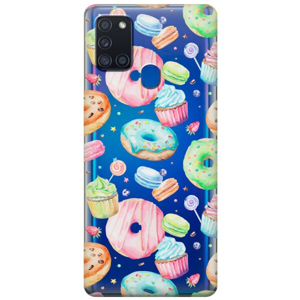 

Силиконовый чехол iSwag для Samsung Galaxy A21s Пончики (KS2780)