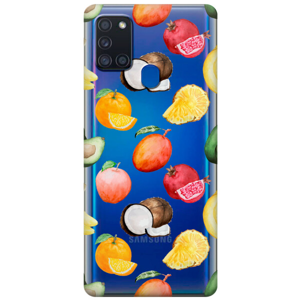 

Силиконовый чехол iSwag для Samsung Galaxy A21s Фрукты (KS2781)