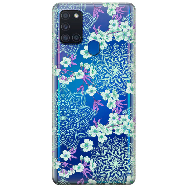 

Силиконовый чехол iSwag для Samsung Galaxy A21s Цветочная мандала (KS2787)