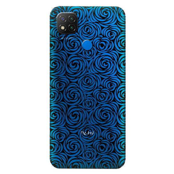

Прозрачный силиконовый чехол iSwag для Xiaomi Redmi 9C с рисунком - Черные узоры (KS5773)