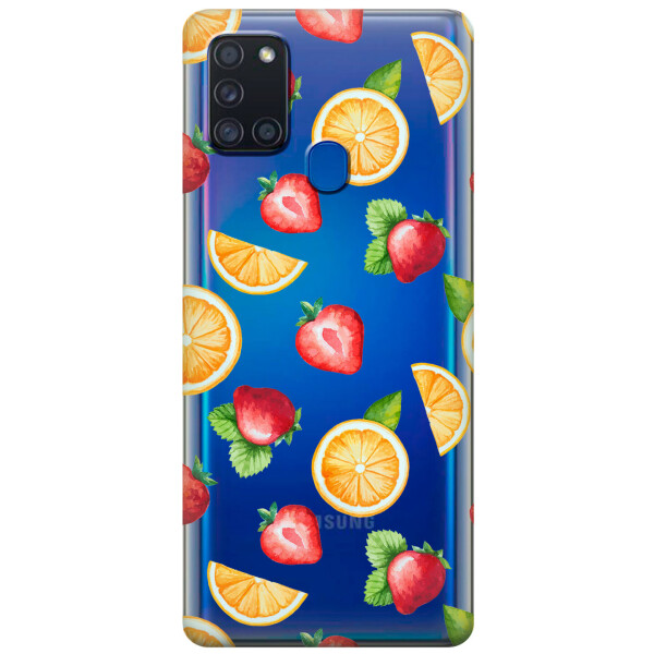 

Силиконовый чехол iSwag для Samsung Galaxy A21s Фруктовый дизайн (KS2795)
