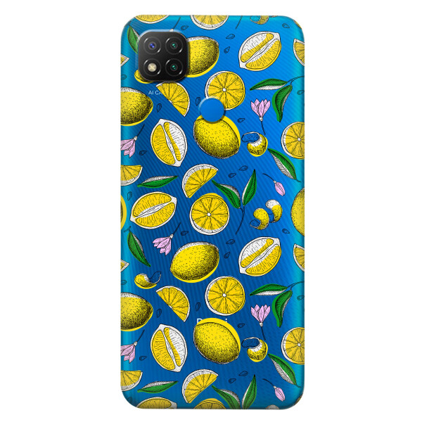 

Прозрачный силиконовый чехол iSwag для Xiaomi Redmi 9C с рисунком - Лимоны (KS5774)