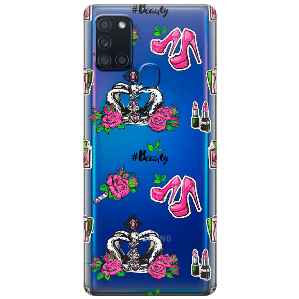 

Силиконовый чехол iSwag для Samsung Galaxy A21s Женский дизайн (KS2805)
